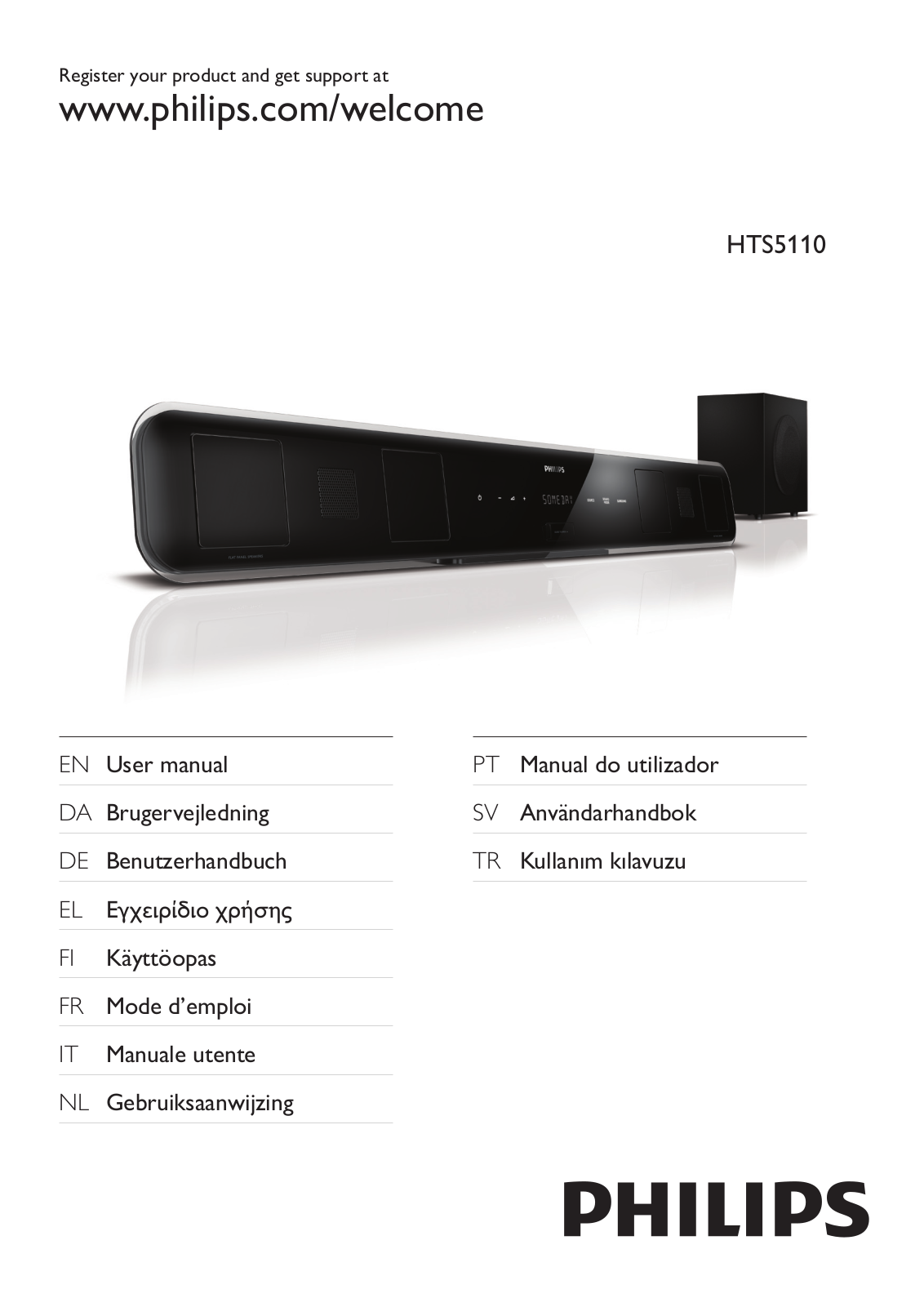 PHILIPS HTS5110 User Manual