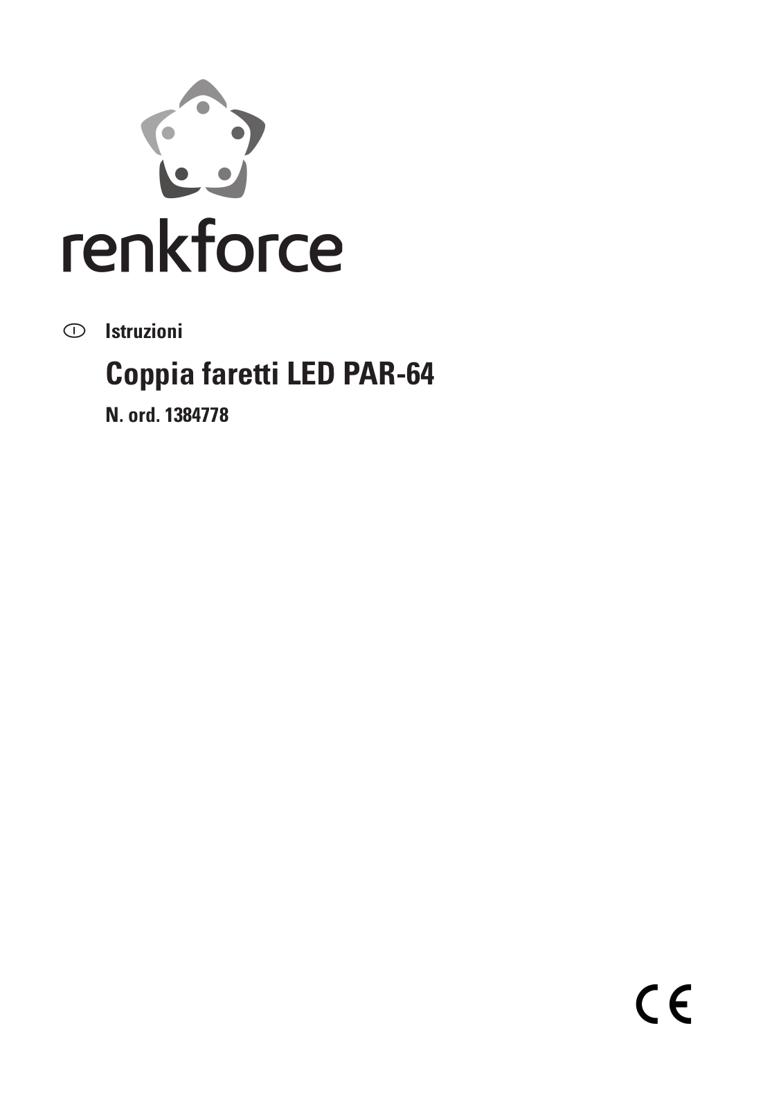 Renkforce LED PAR-64 Operating Instructions