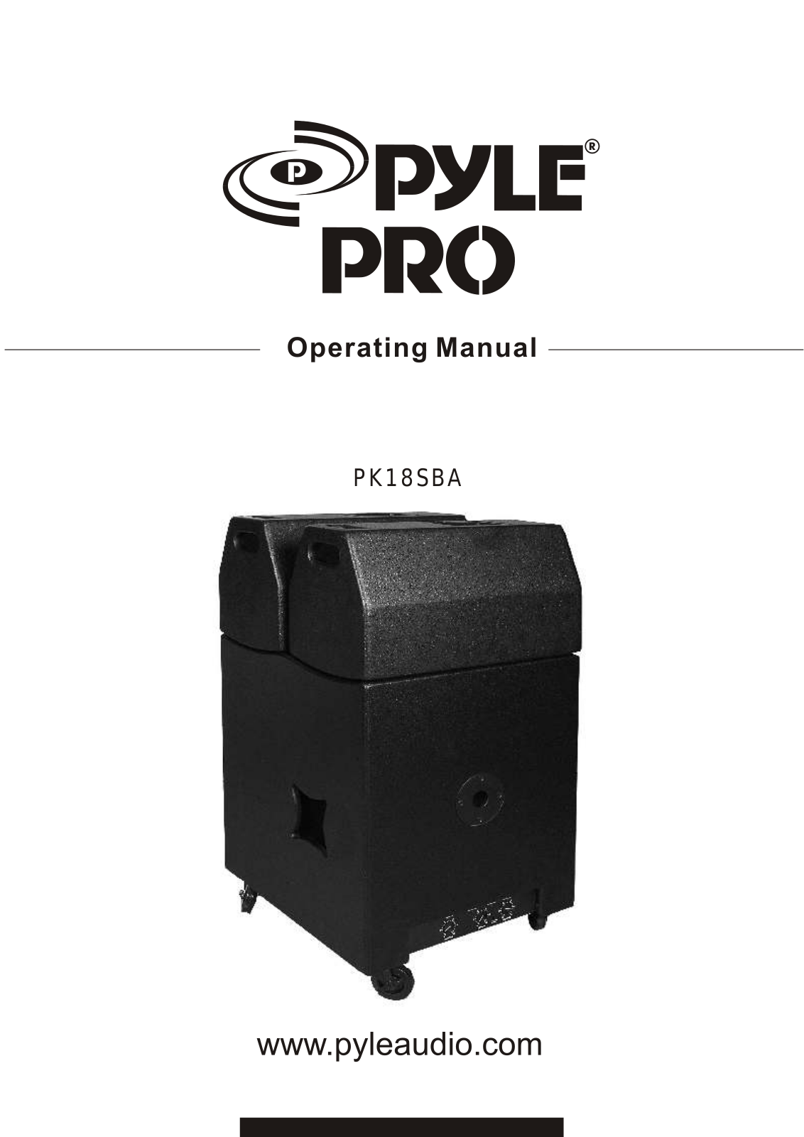 PYLE Audio PK18SBA User Manual