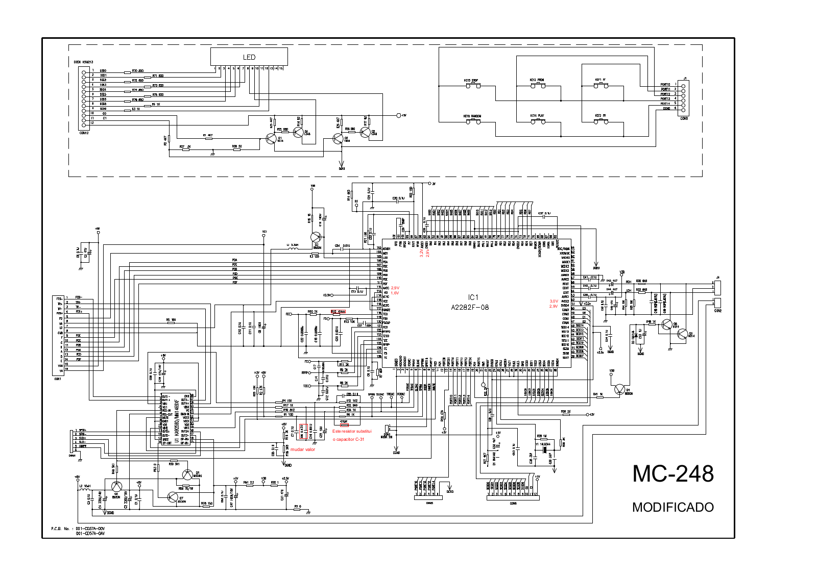 Lenoxx MC-248 Schematic