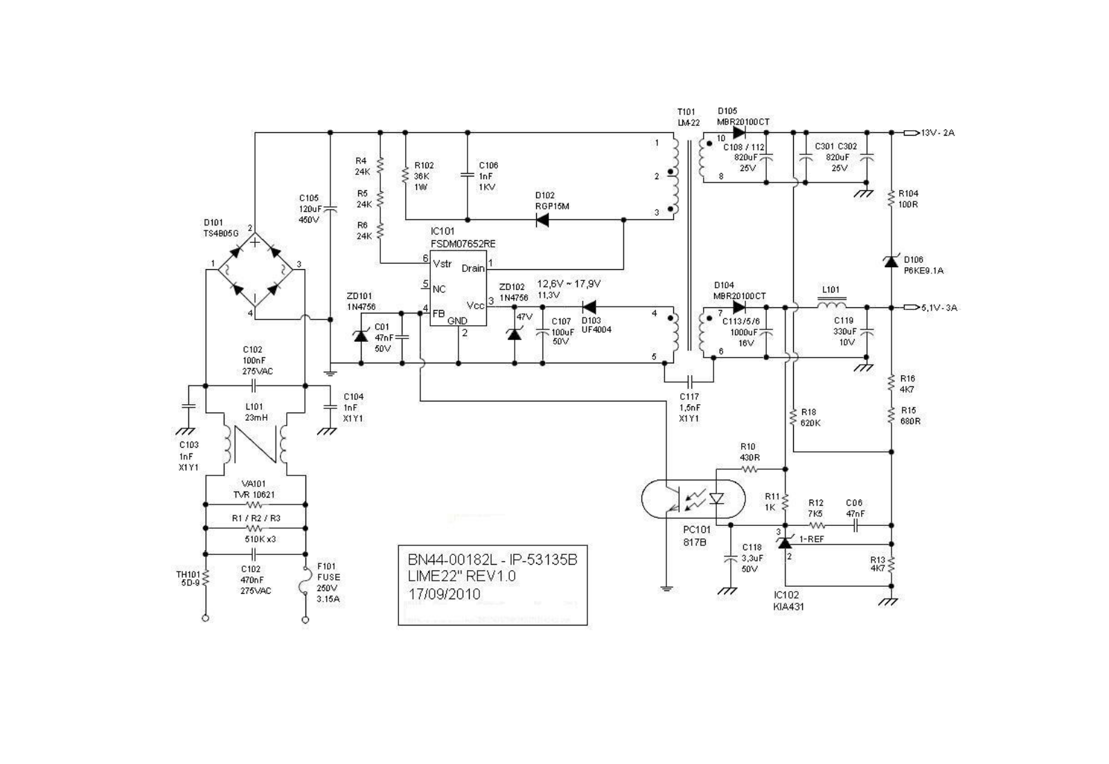 SAMSUNG BN44-00182L schematic