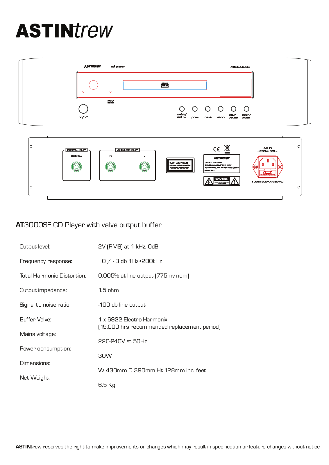 ASTINtrew AT-3000-SE Brochure - ManualMachine.com