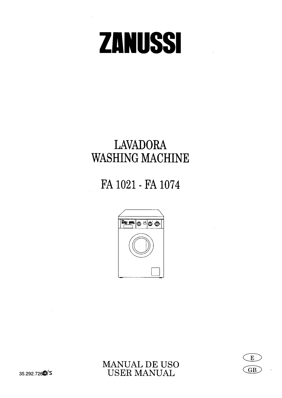 Zanussi FA1021 User Manual