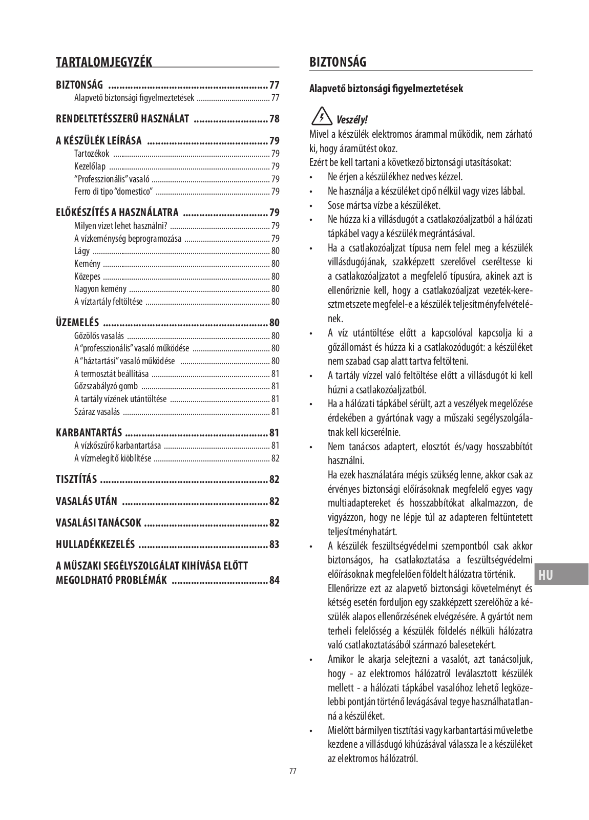 Delonghi KH770920 Instructions Manual