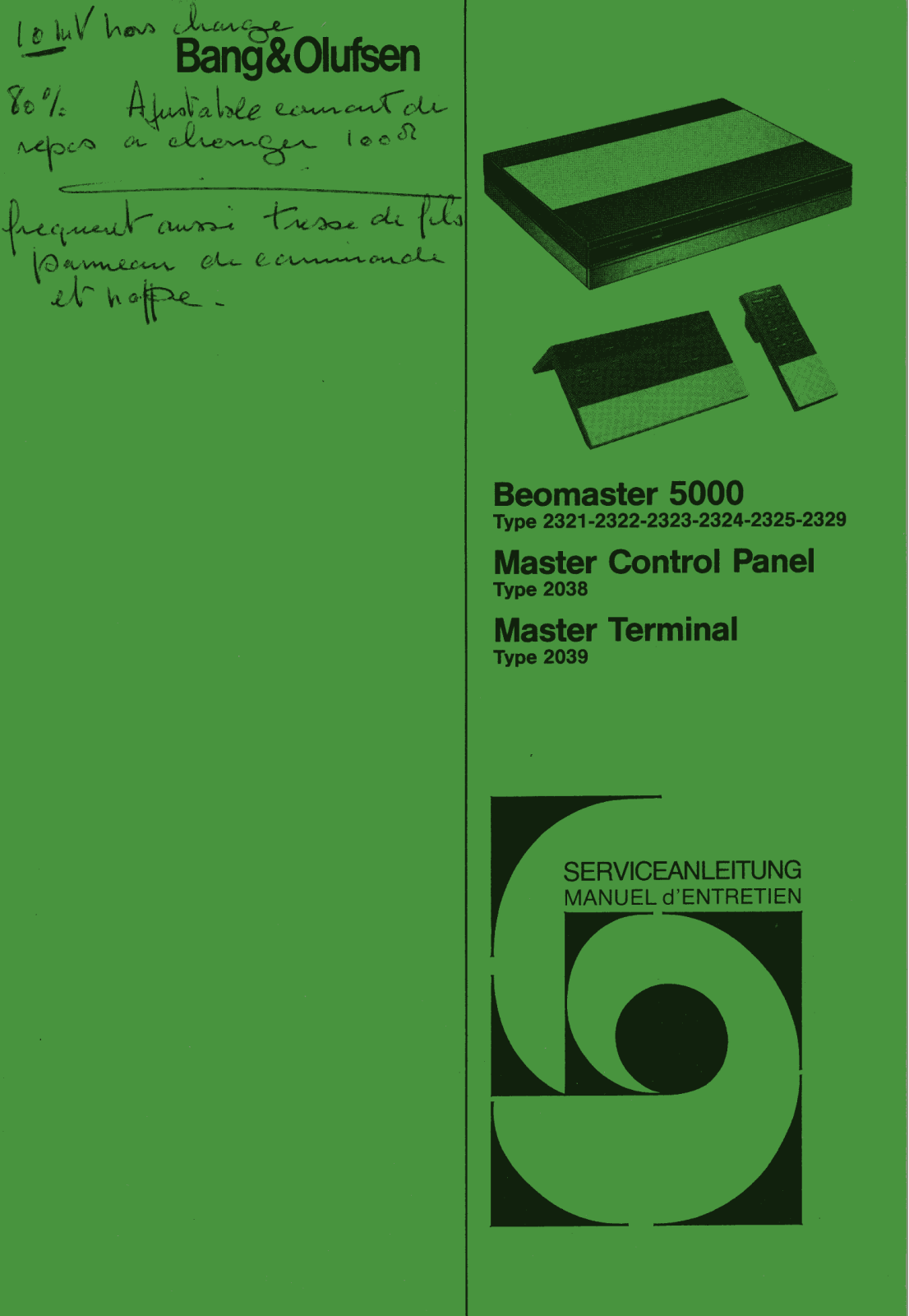 Bang and Olufsen Beomaster 5000 Schematic