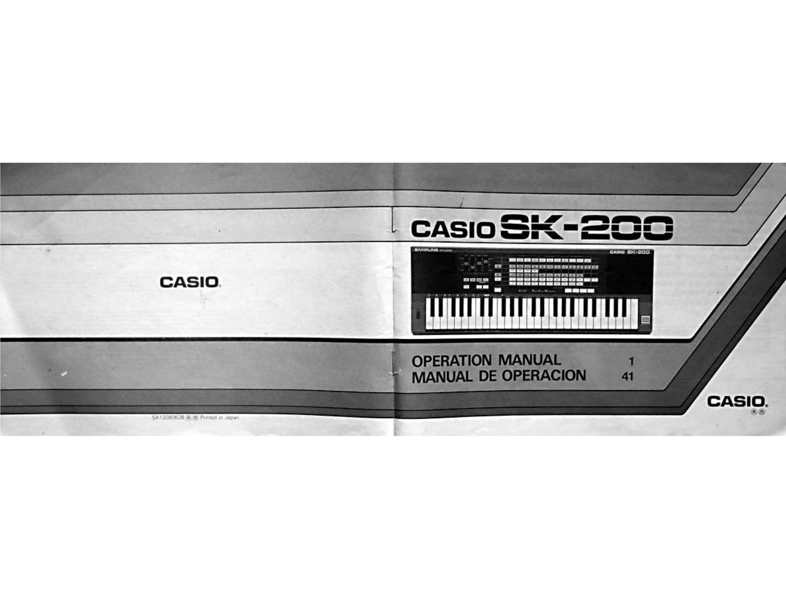 Casio SK-200 User Manual