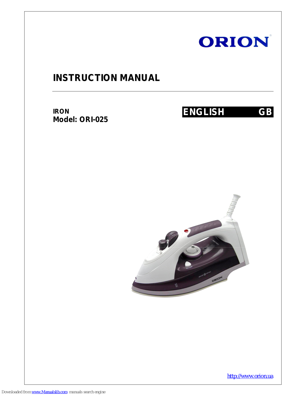 Omron ORI-025 Instruction Manual