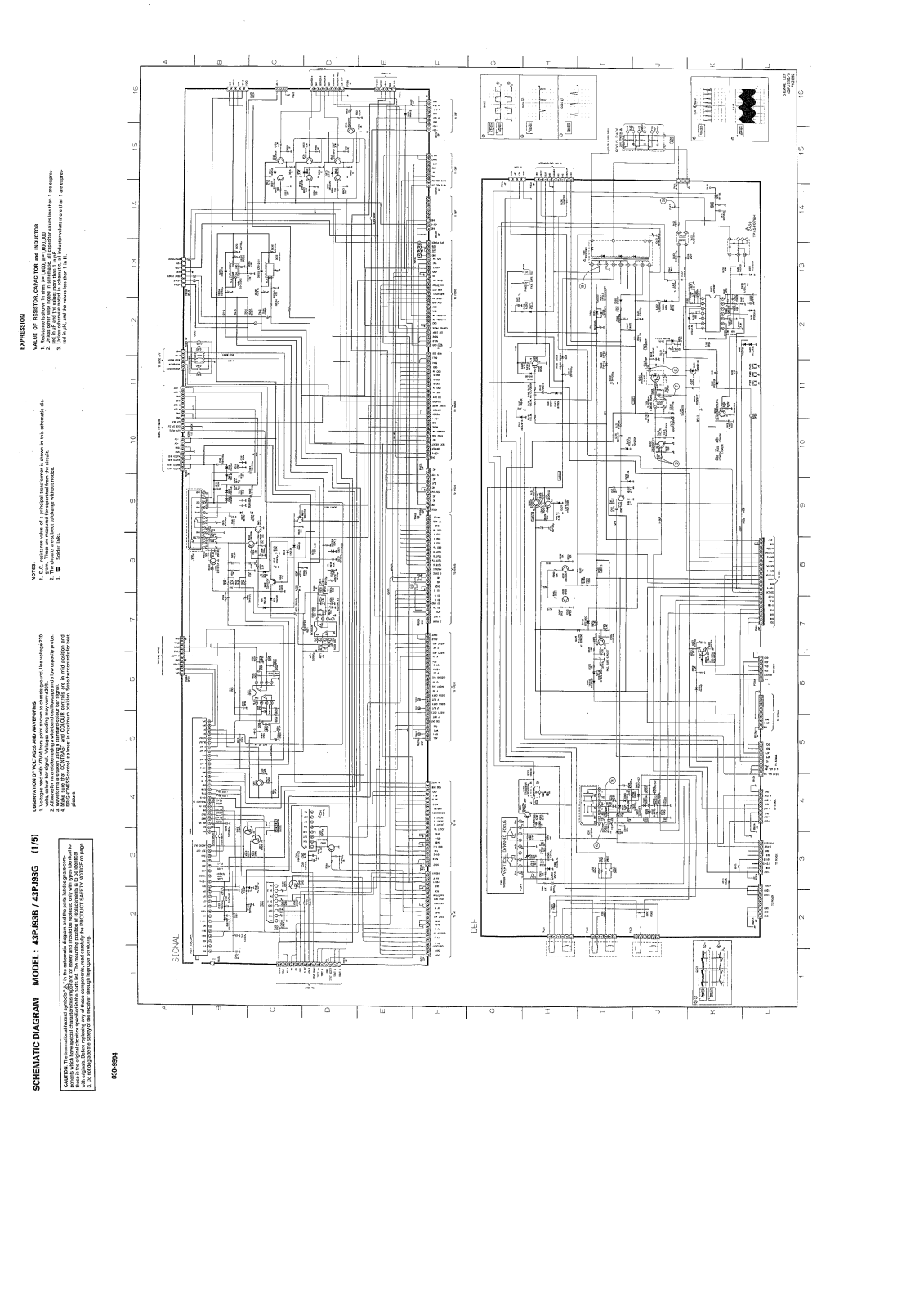 Toshiba 43PJ93B Schematic