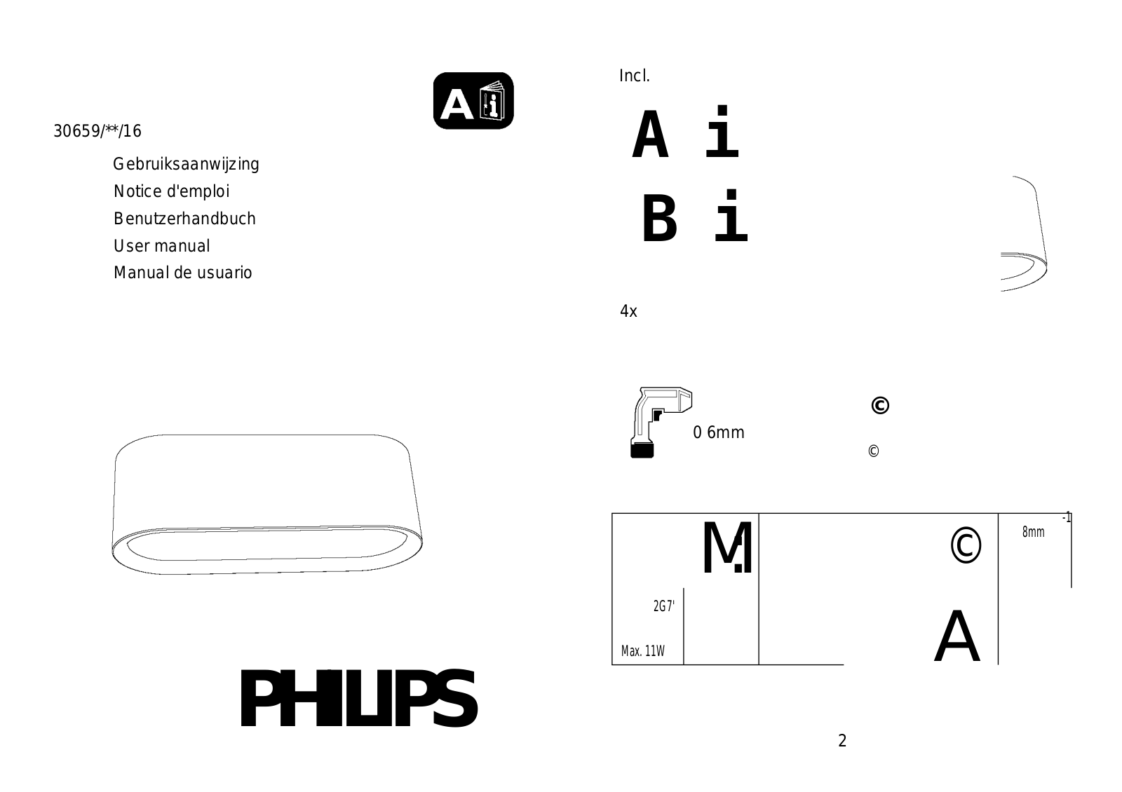 Philips Ecomoods Deckenleuchte User Manual