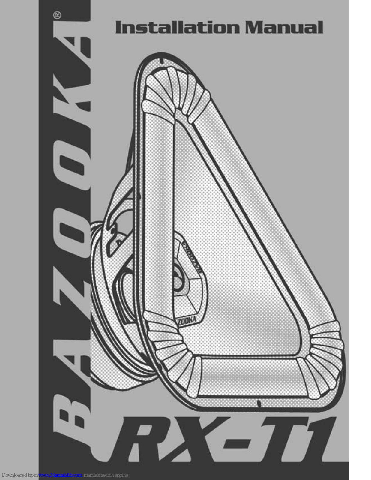 Bazooka RX-T1 Installation Manual - ManualMachine.com