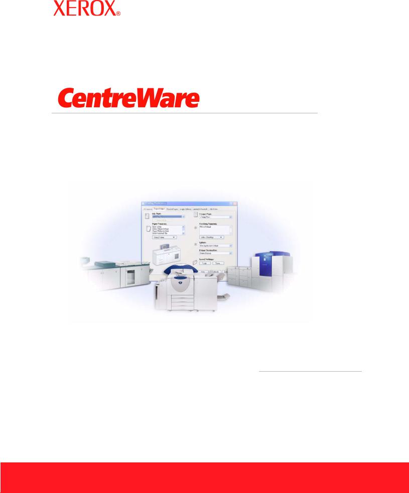 Xerox CENTREWARE series Drivers Manual