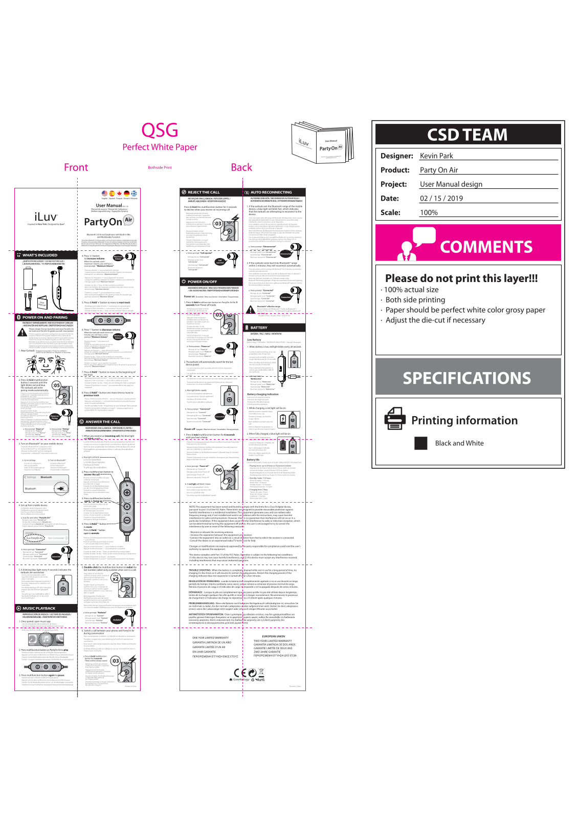 iLuv Creative Technology PTYONAIR User Manual