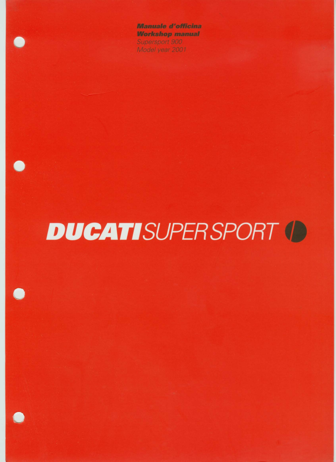 Ducati SUPERSPORT 900 Workshop manual