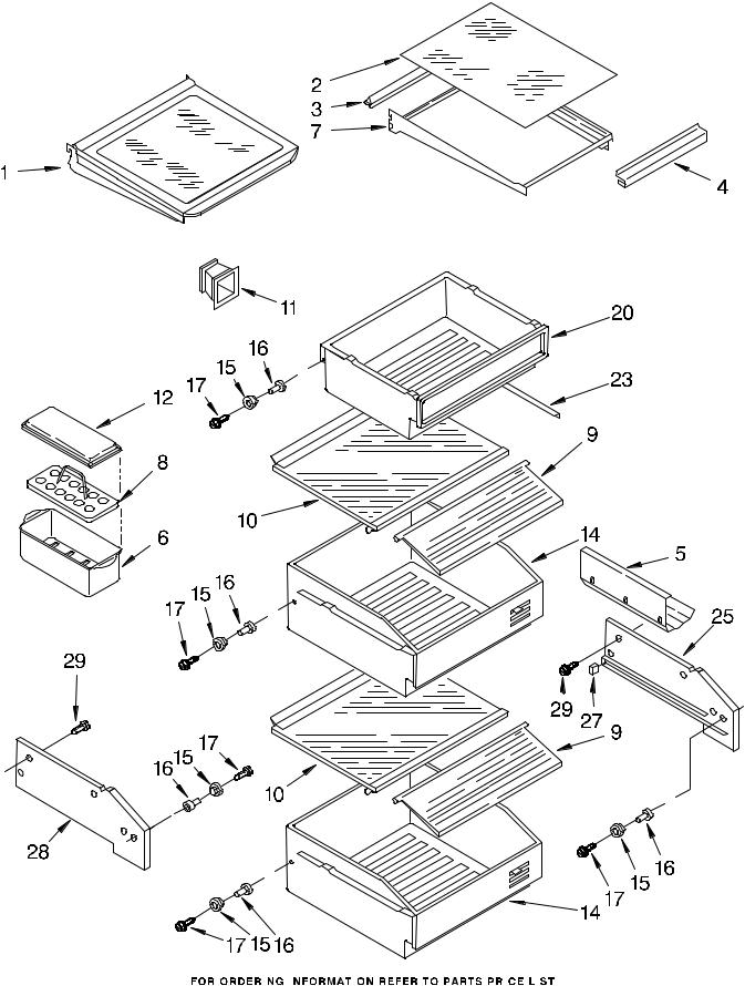 KitchenAid KSSS42QHX00 Parts List