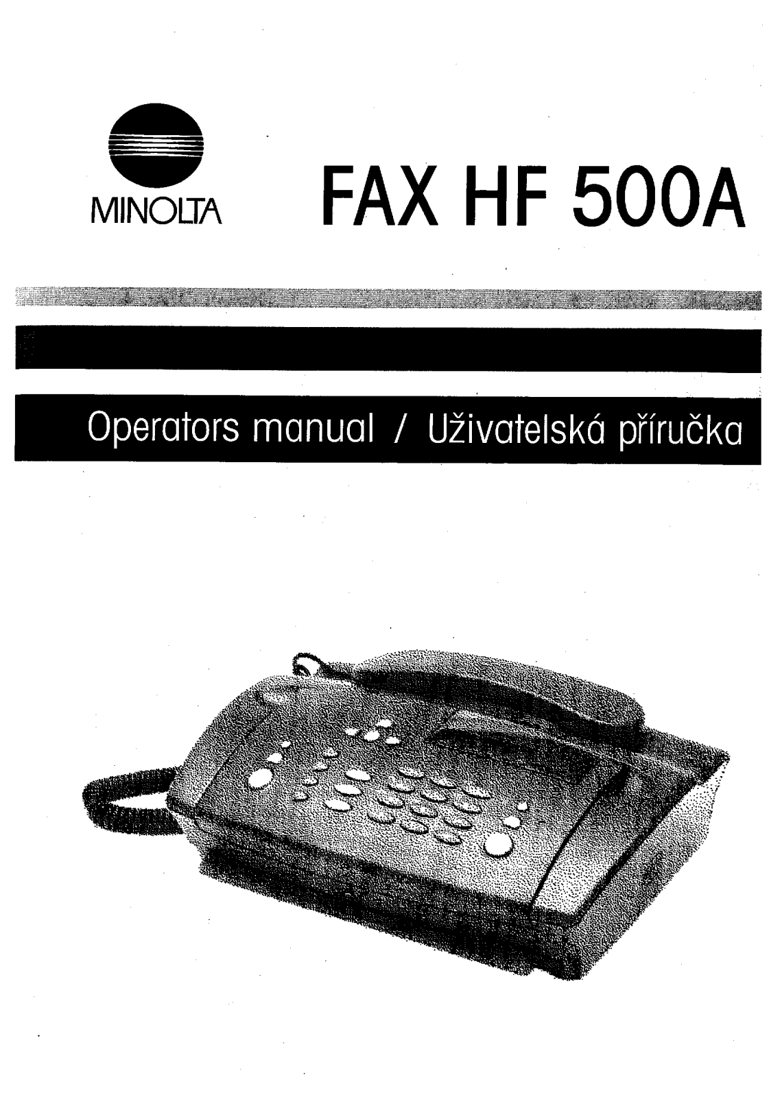 Minolta HF 500A User Manual