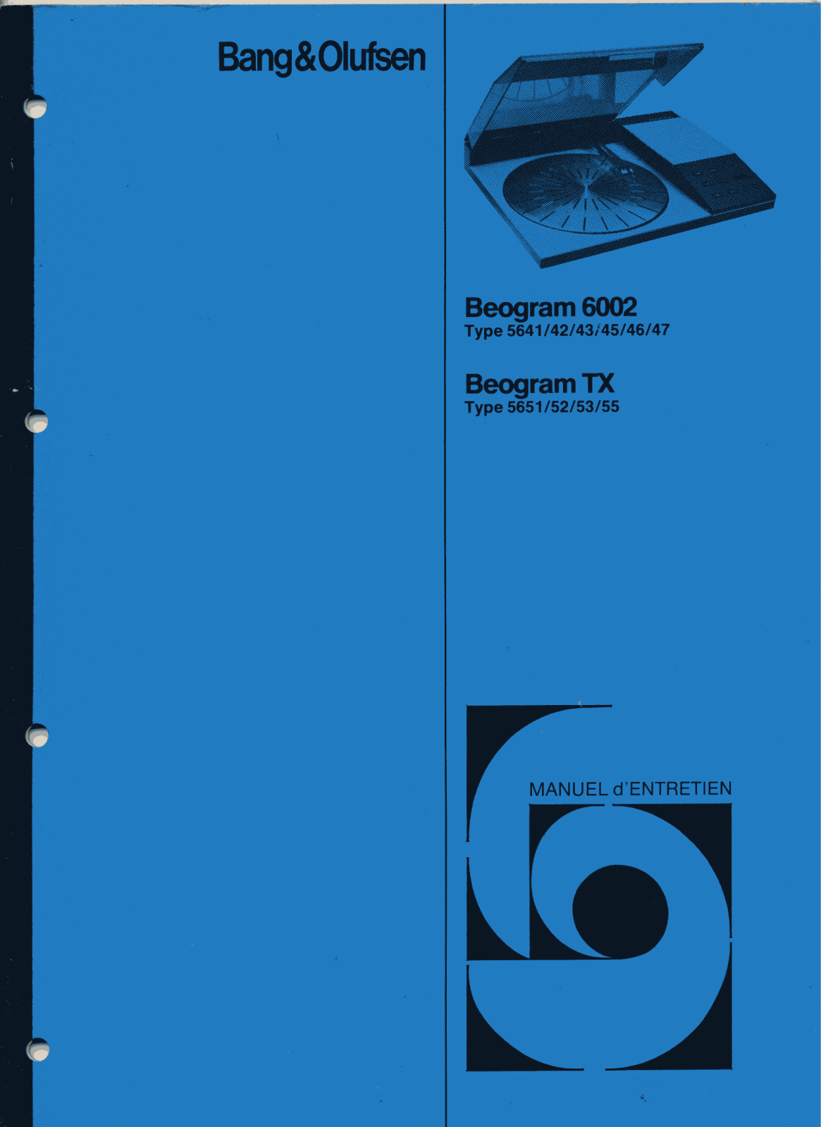 Bang and Olufsen Beogram 6002-TX Schematic