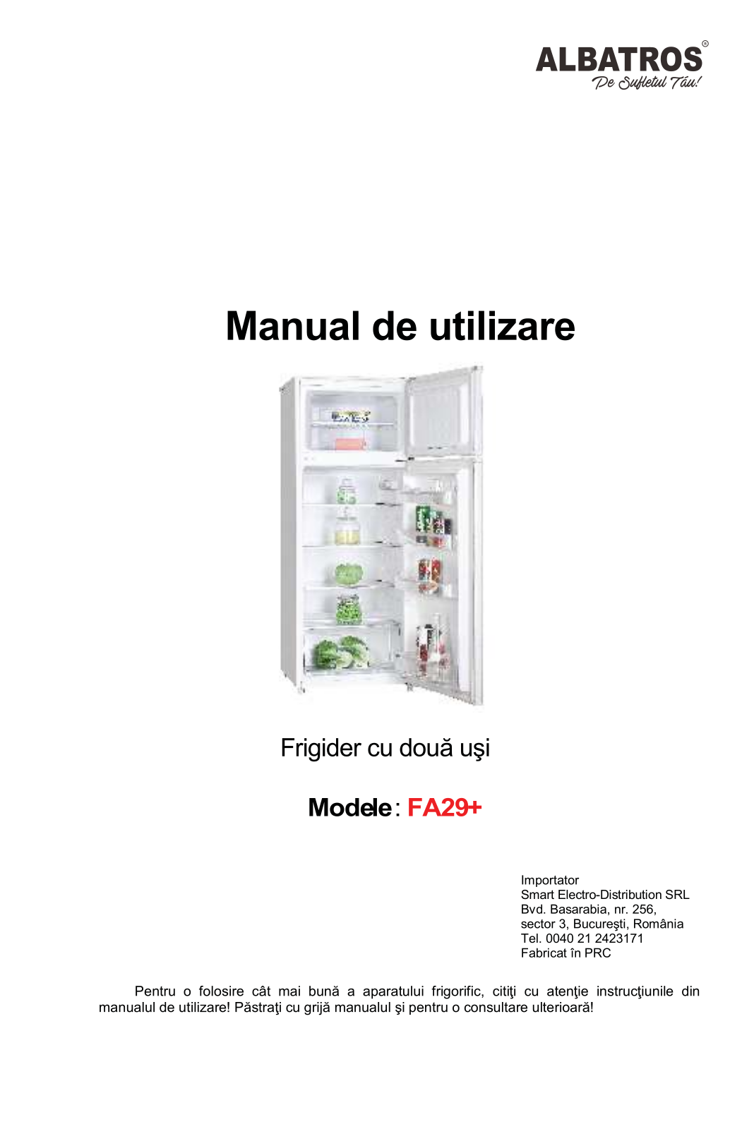 Albatros FA29+ User guide - ManualMachine.com