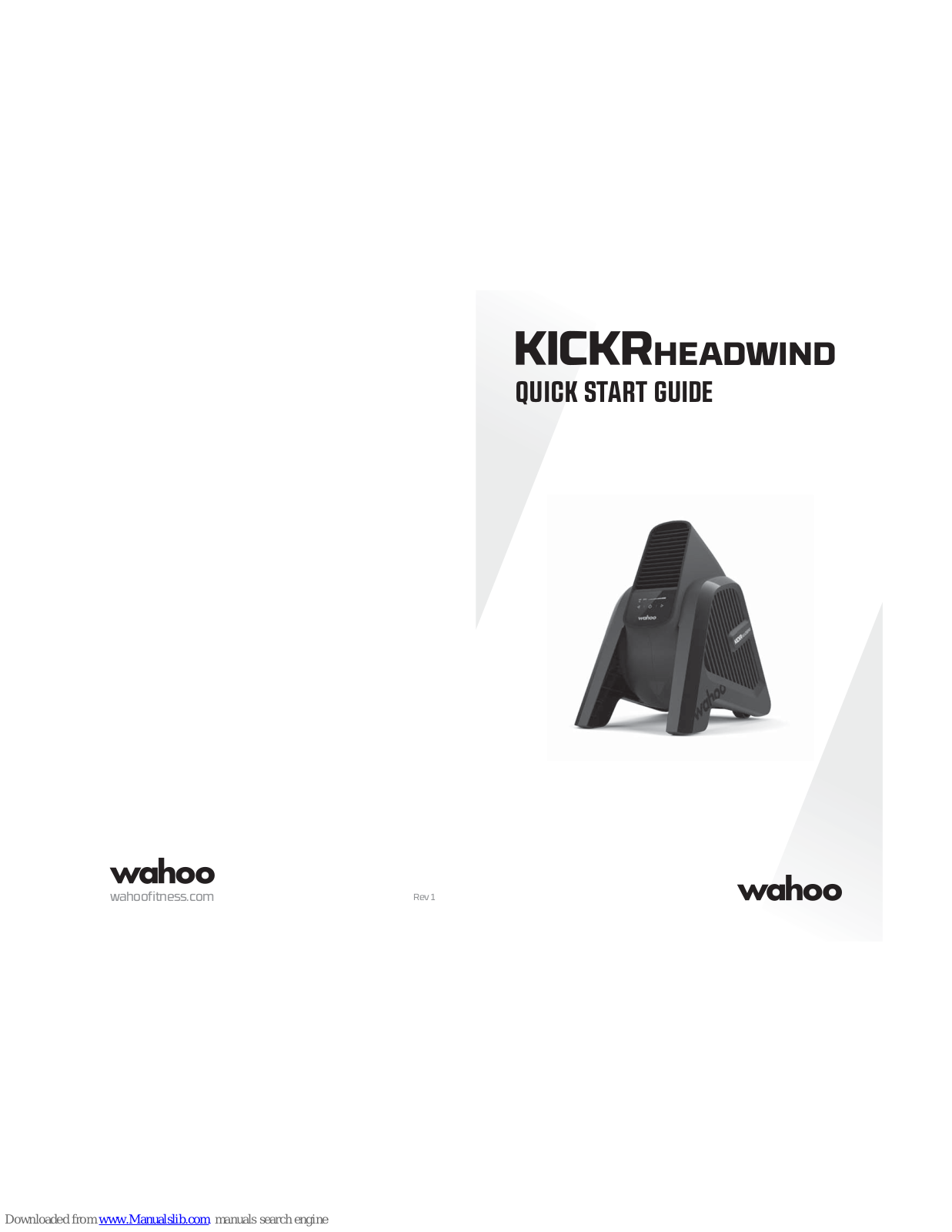 Wahoo KICKR HEADWIND Quick Start Manual