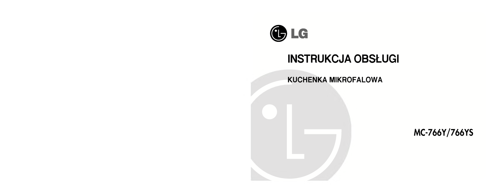 Lg MC-766YS, MC-766Y User Manual