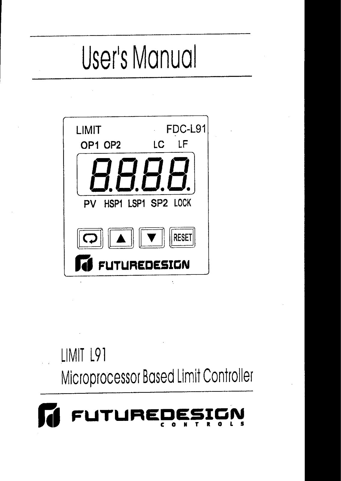Despatch FDC L91, LIMIT L91, L91 High Limit Installation  Manual