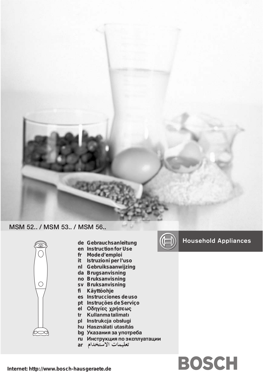 BOSCH MSM 5200 User Manual