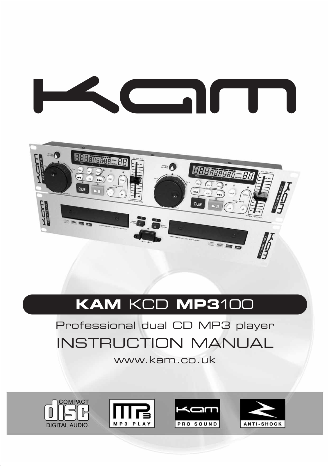 KAM KCDMP3100 Instruction Manual