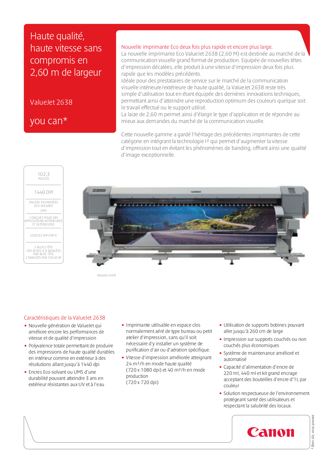 CANON VALUEJET 2638 User Manual