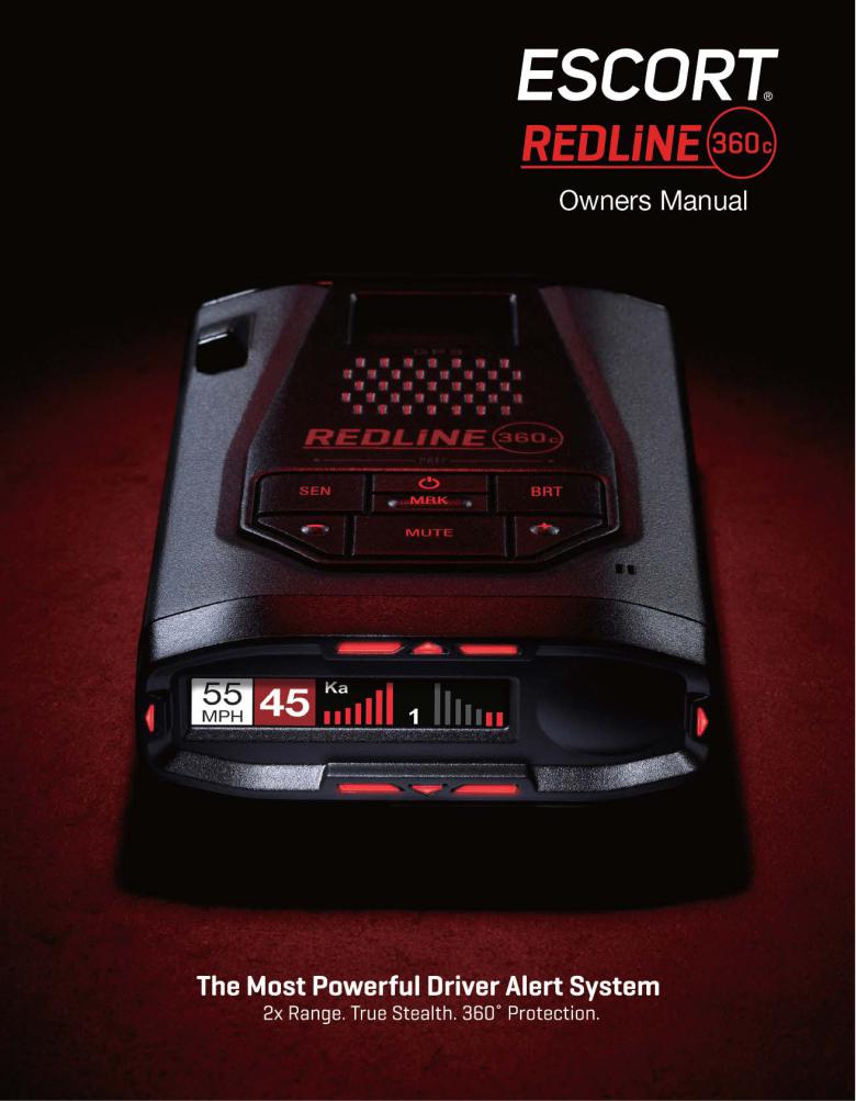 Escort RedLine 360c User Manual