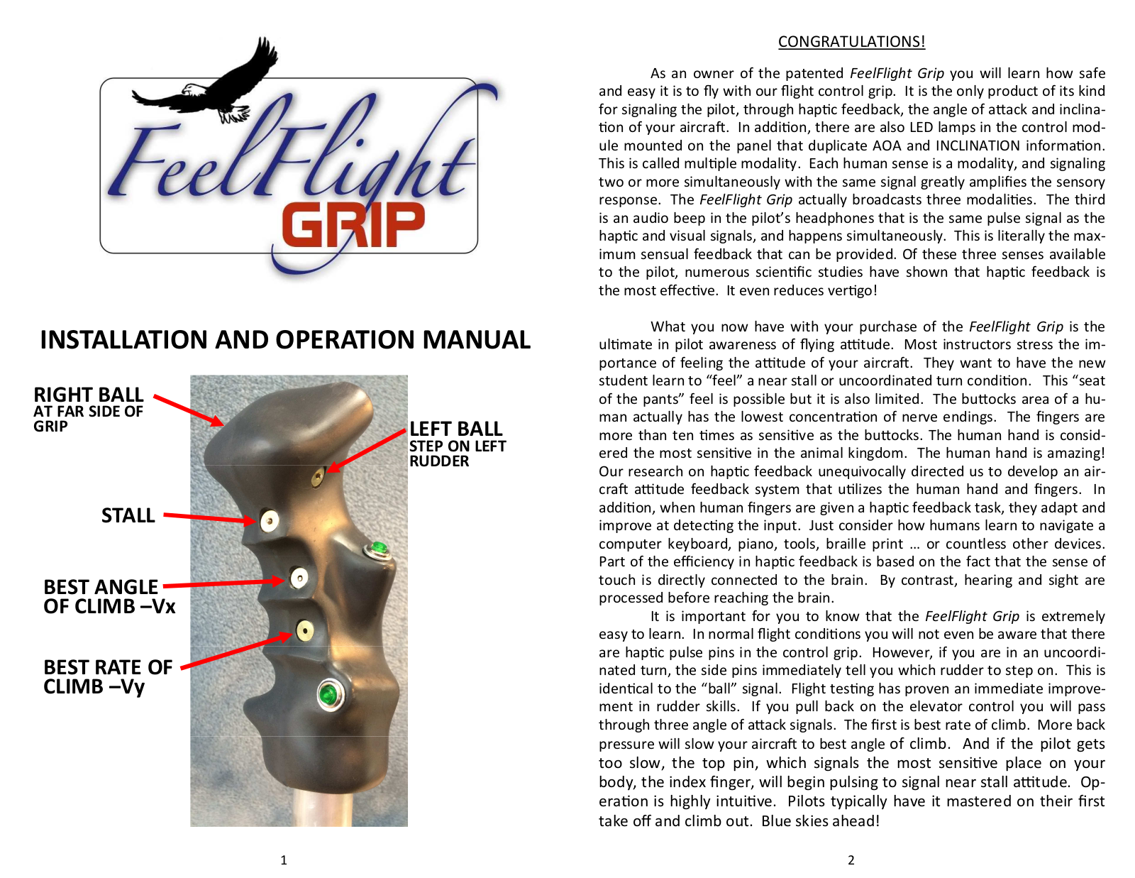 FeelFlight Grip User Manual - ManualMachine.com