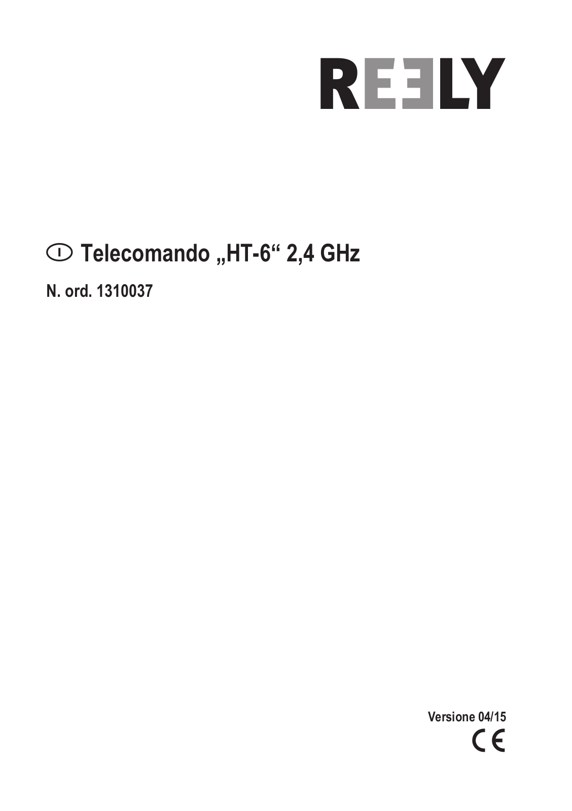 Reely HT-6 User guide