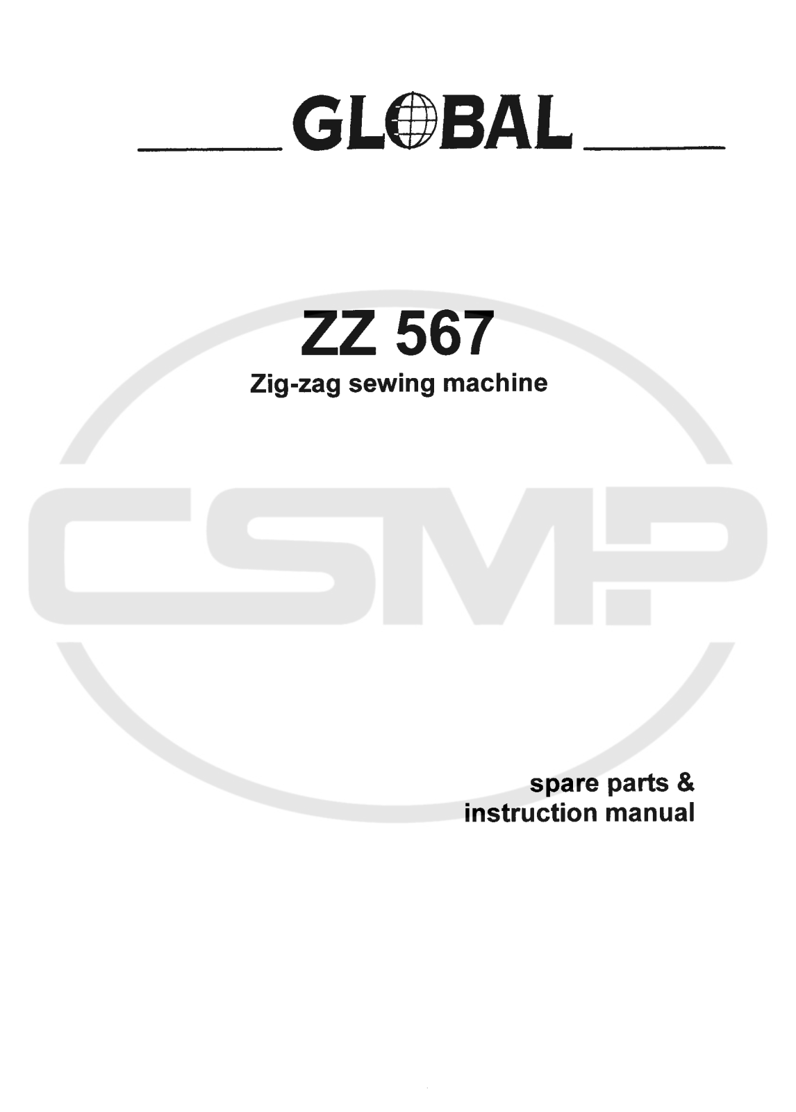 Global ZZ-567 Parts Book