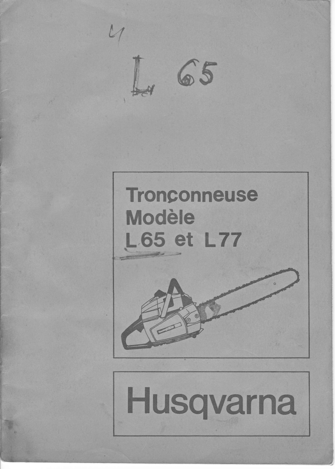 HUSQVARNA L 65, L 77 User Manual