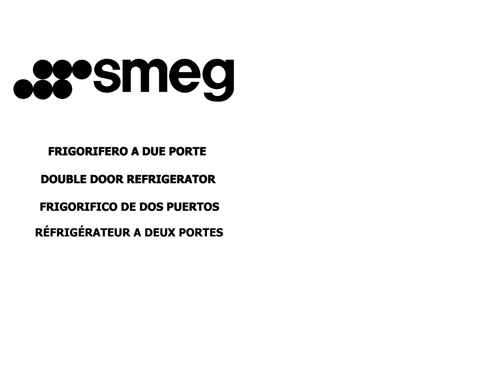 Smeg FD238A User Manual