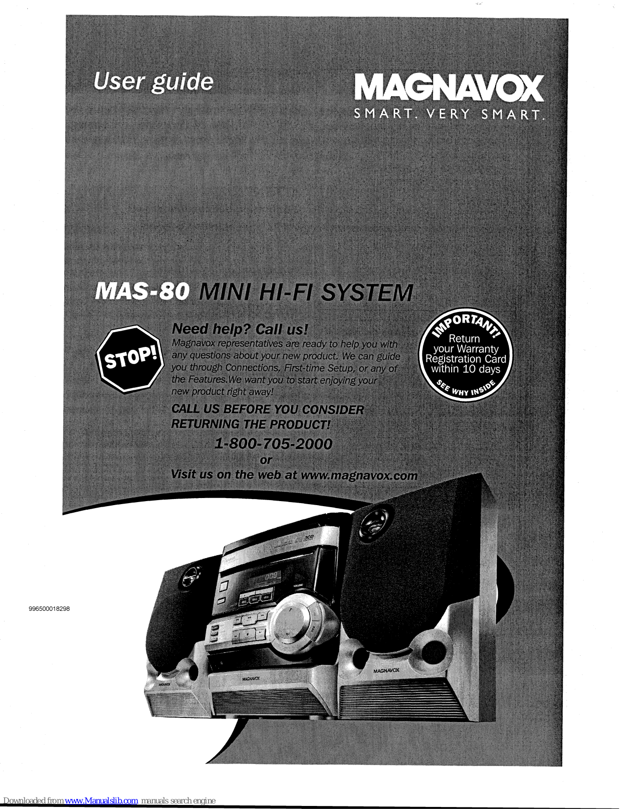 Magnavox MAS-80/37 User Manual