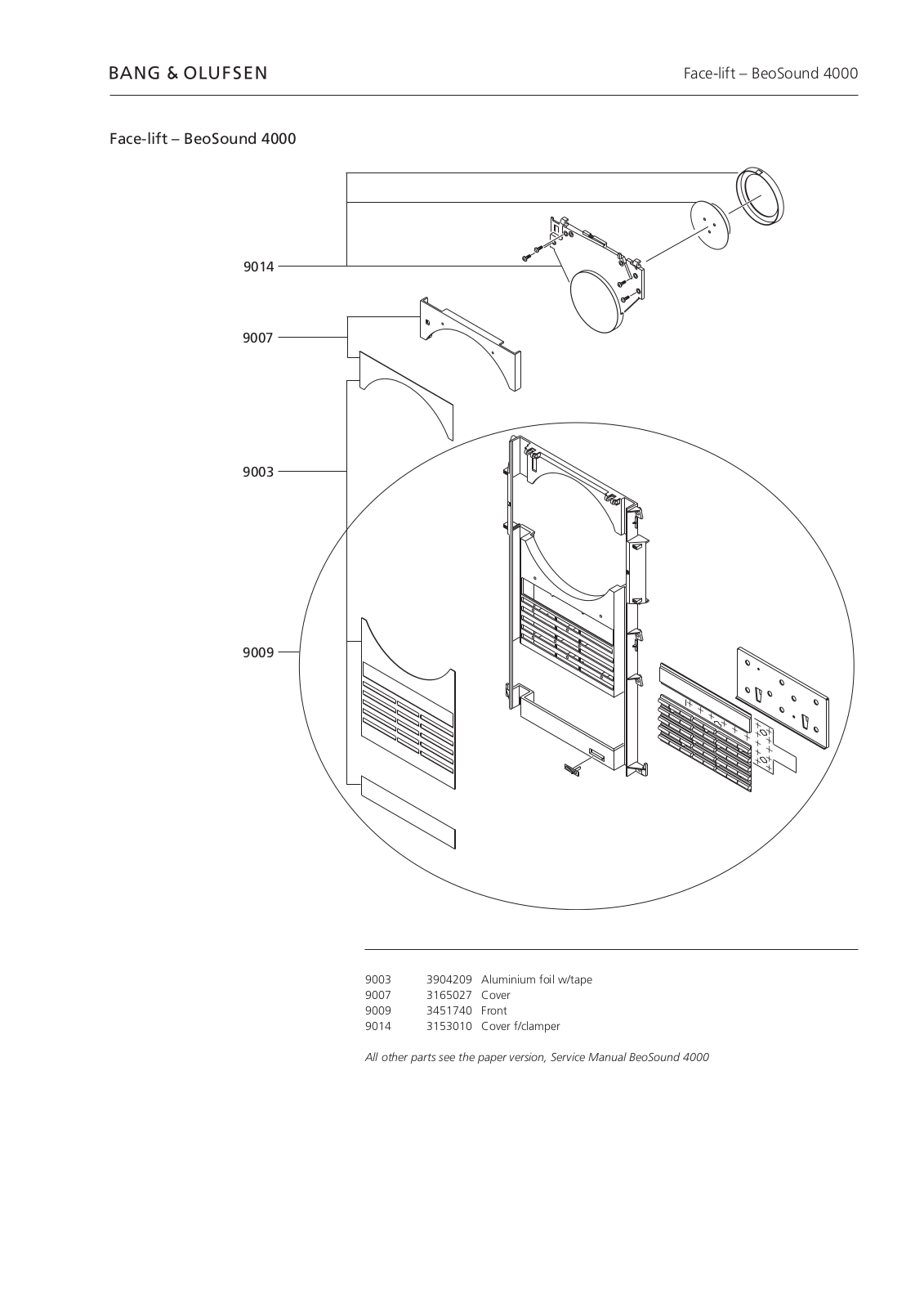 Bang Olufsen Beosound-Ouv-SM-2 Service Manual