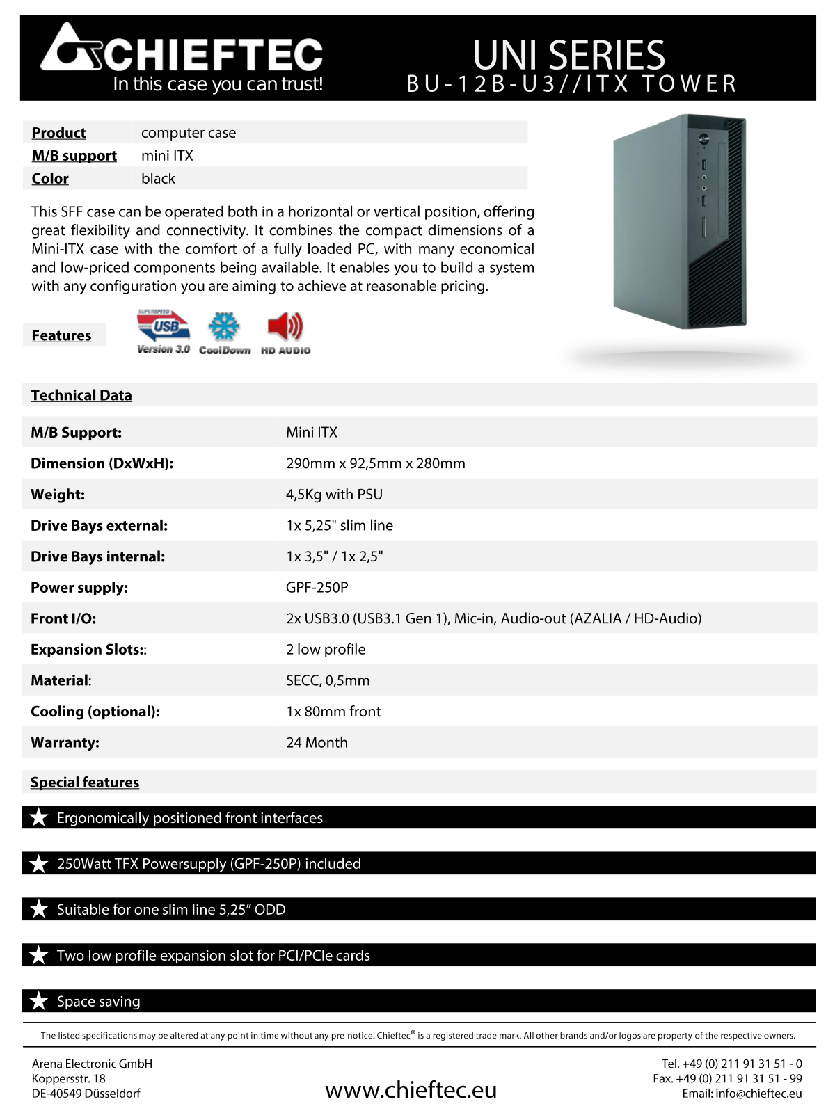 Chieftec BU-12B-U3 User Manual