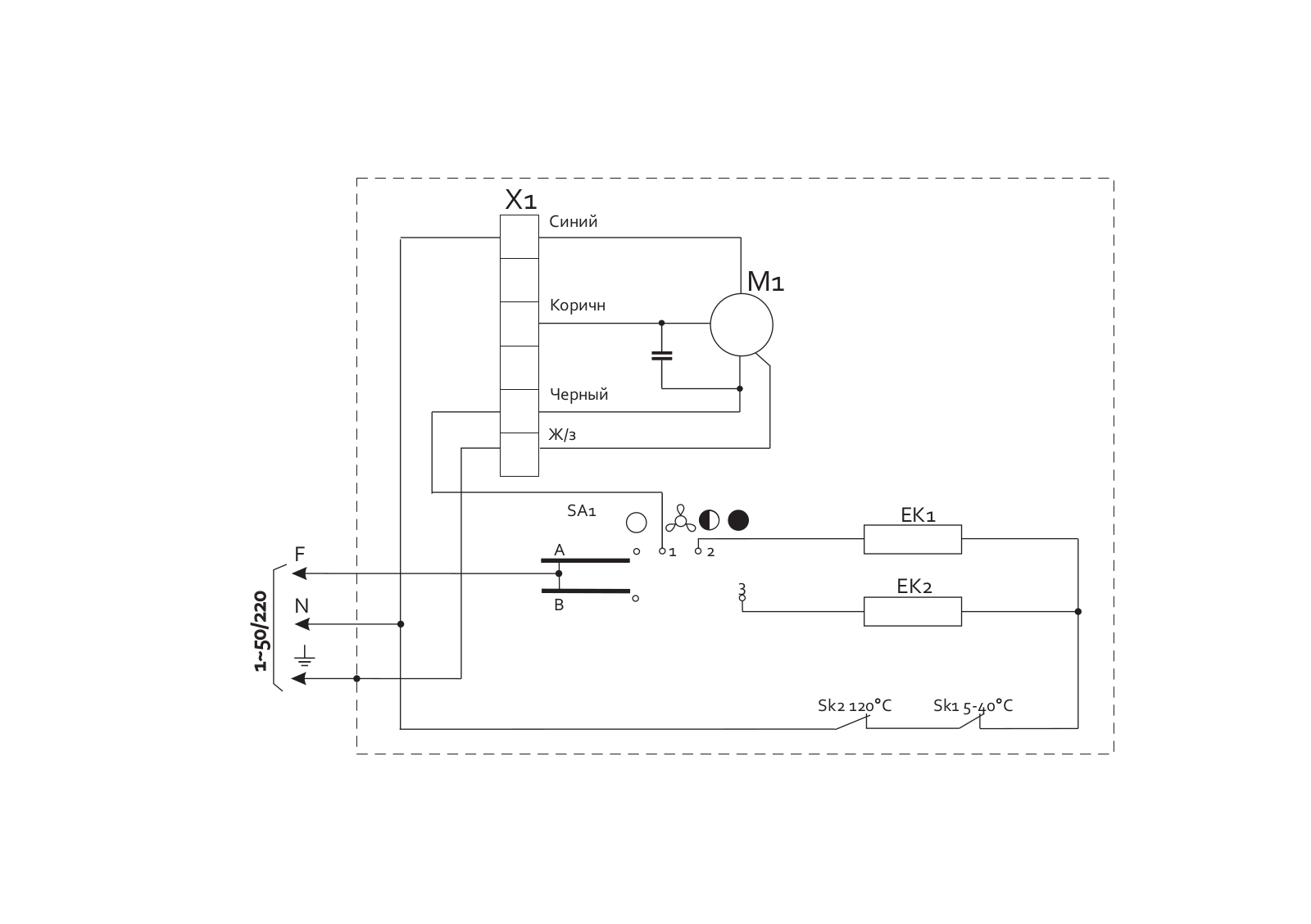 Тепломаш КЭВ-3П115Е Electrical drawing