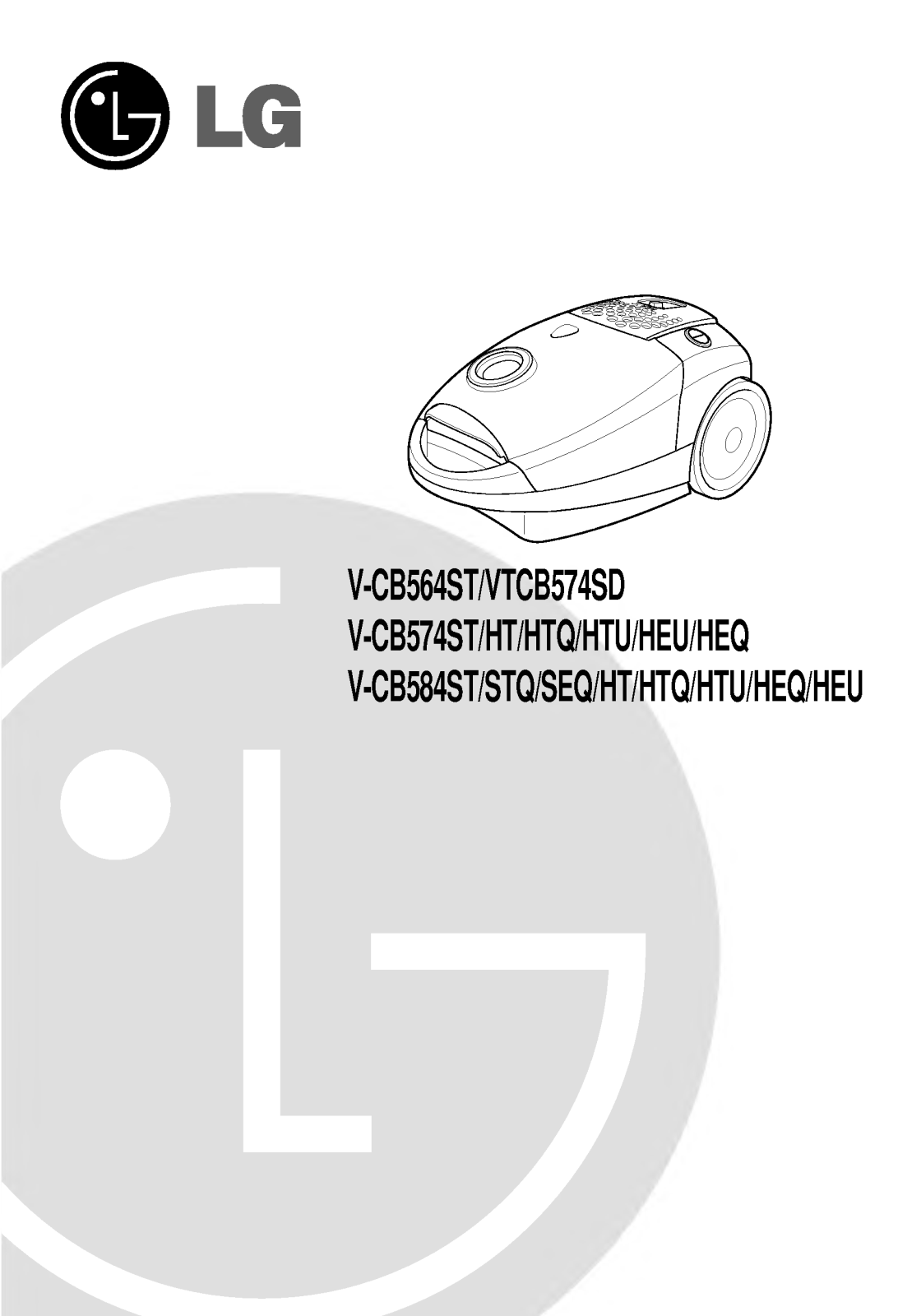 LG V-CB584STR, V-CB584HTV, VCB564STU, V-CB584STB User Manual