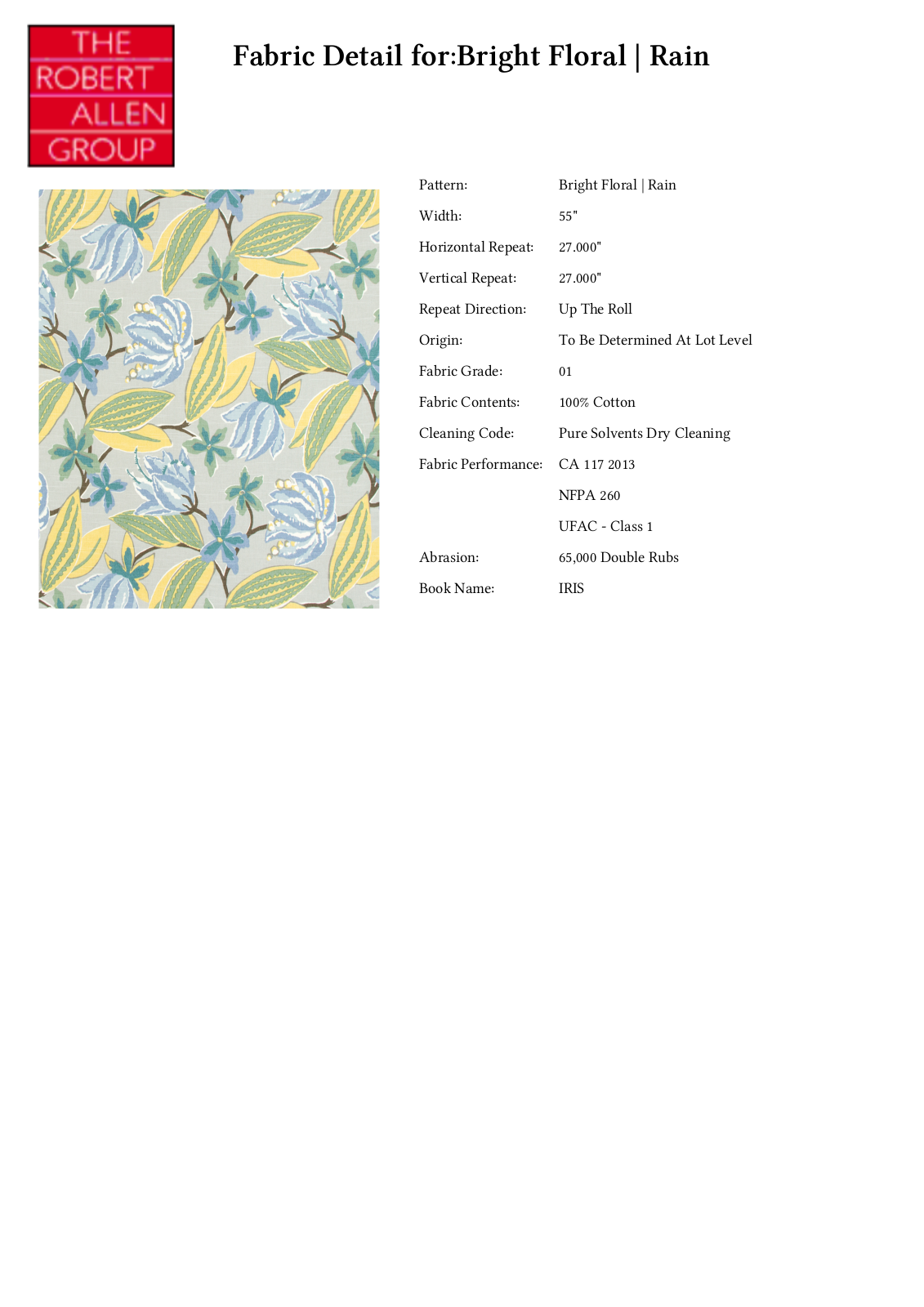 Robert Allen RALF1704 Specifications - ManualMachine.com