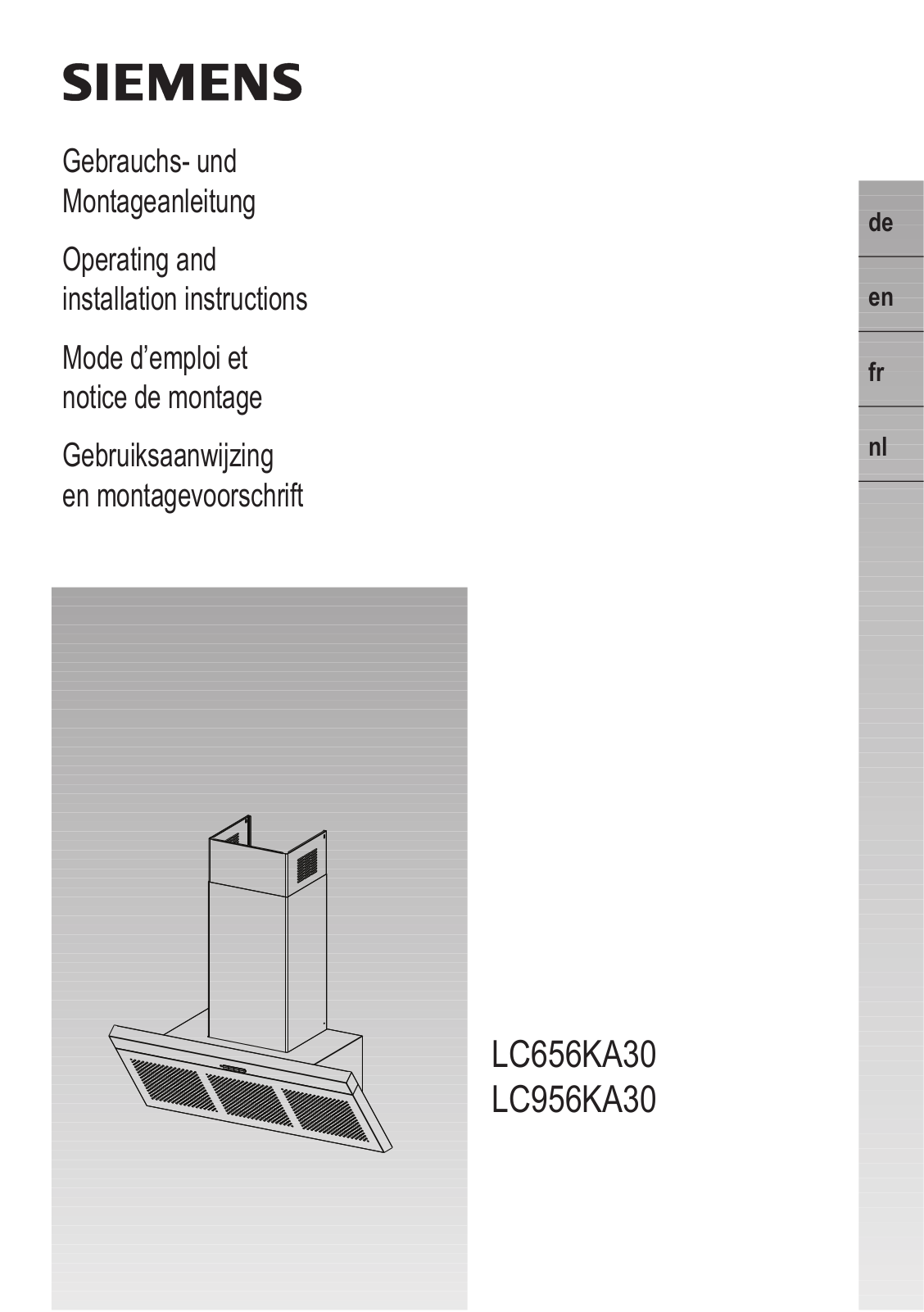 SIEMENS LC956KA30 User Manual