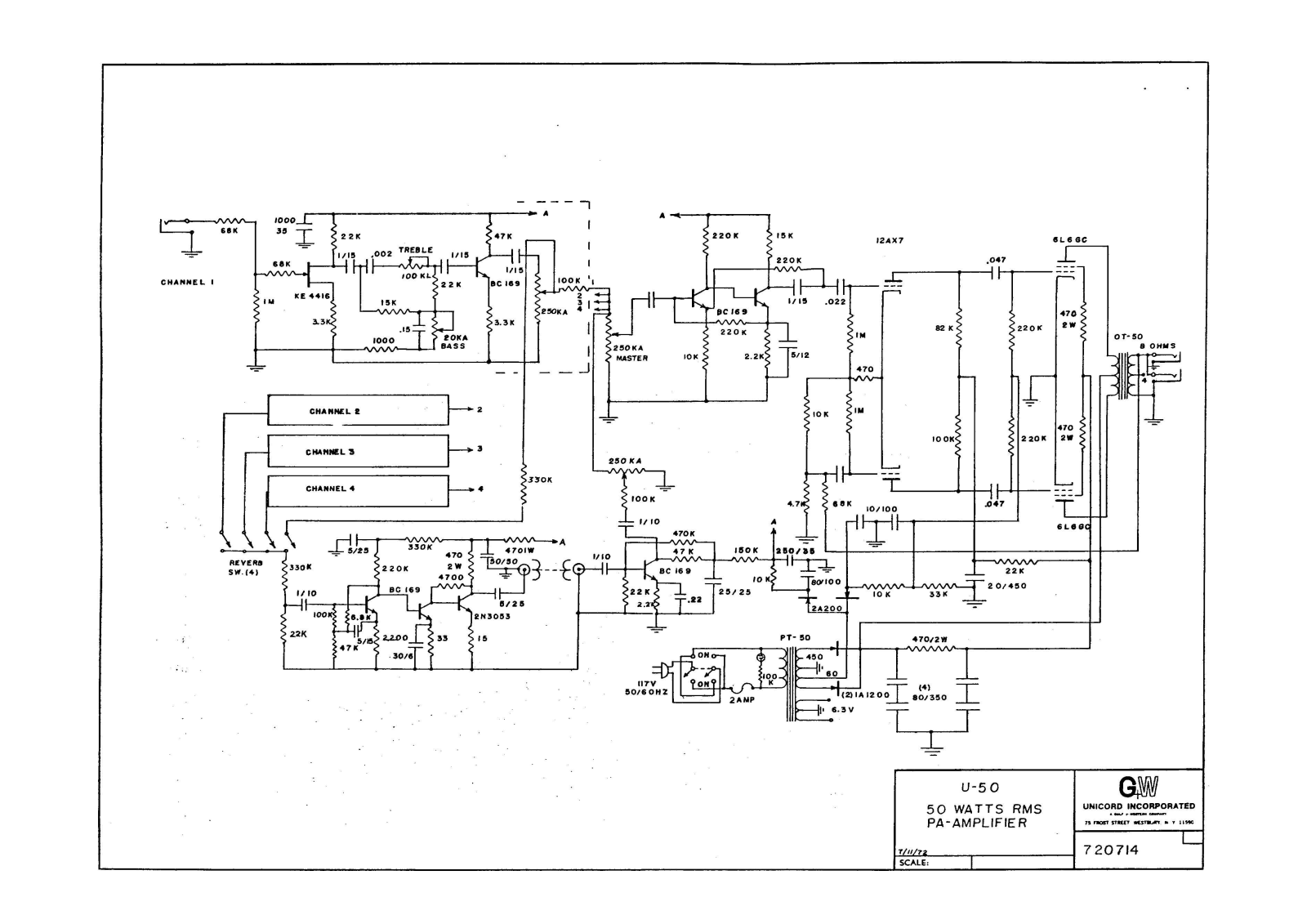 Unicord u 50 schematic