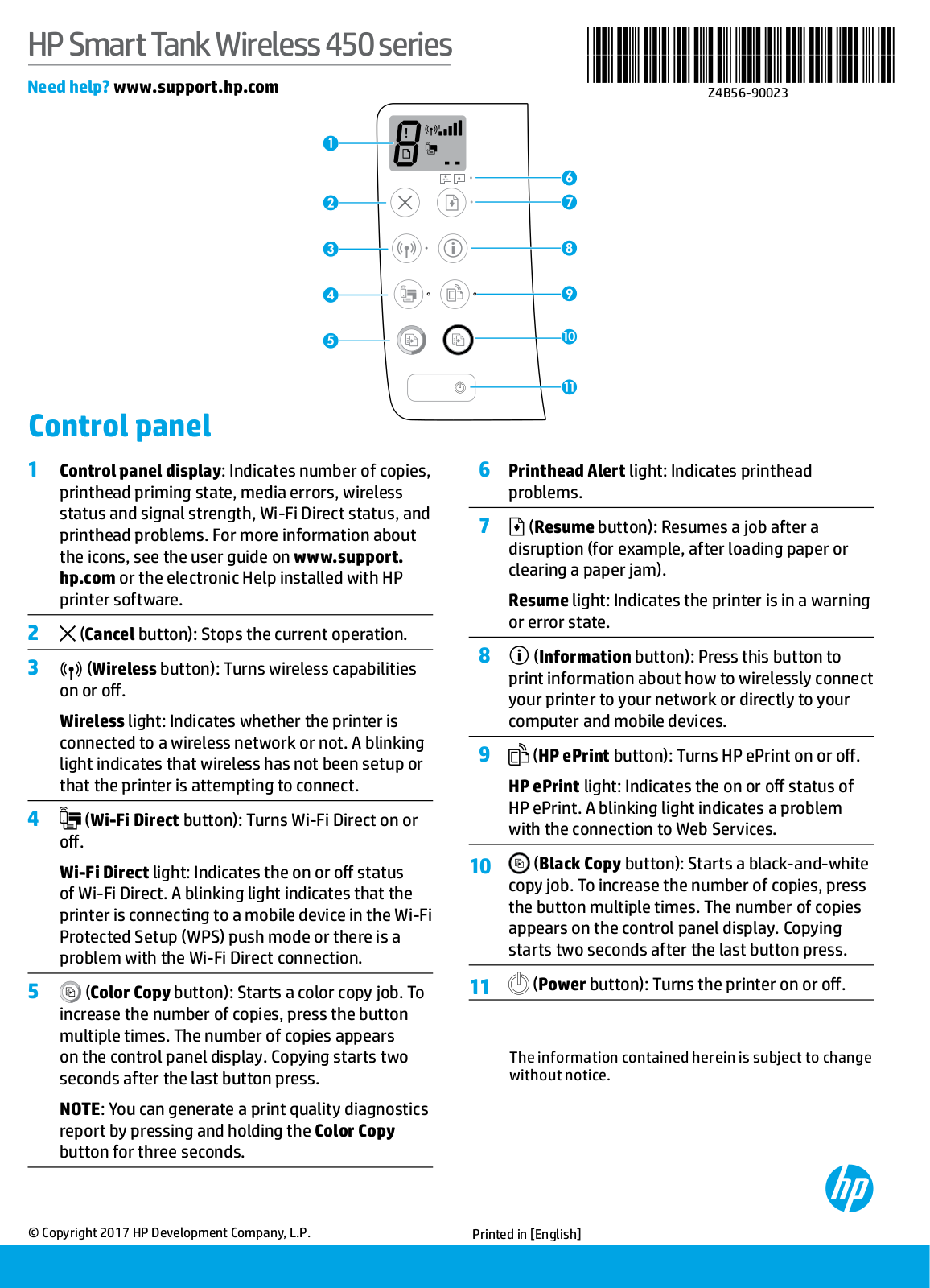 Hewlett Packard Z4B56A Quick Start Guide