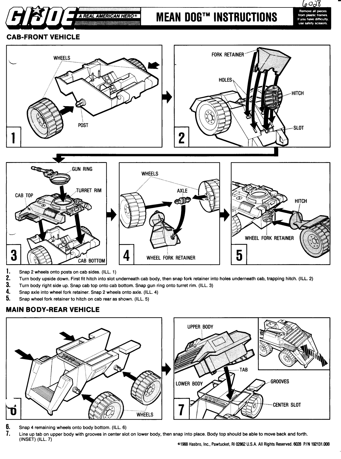 HASBRO GIJoe MeanDog User Manual