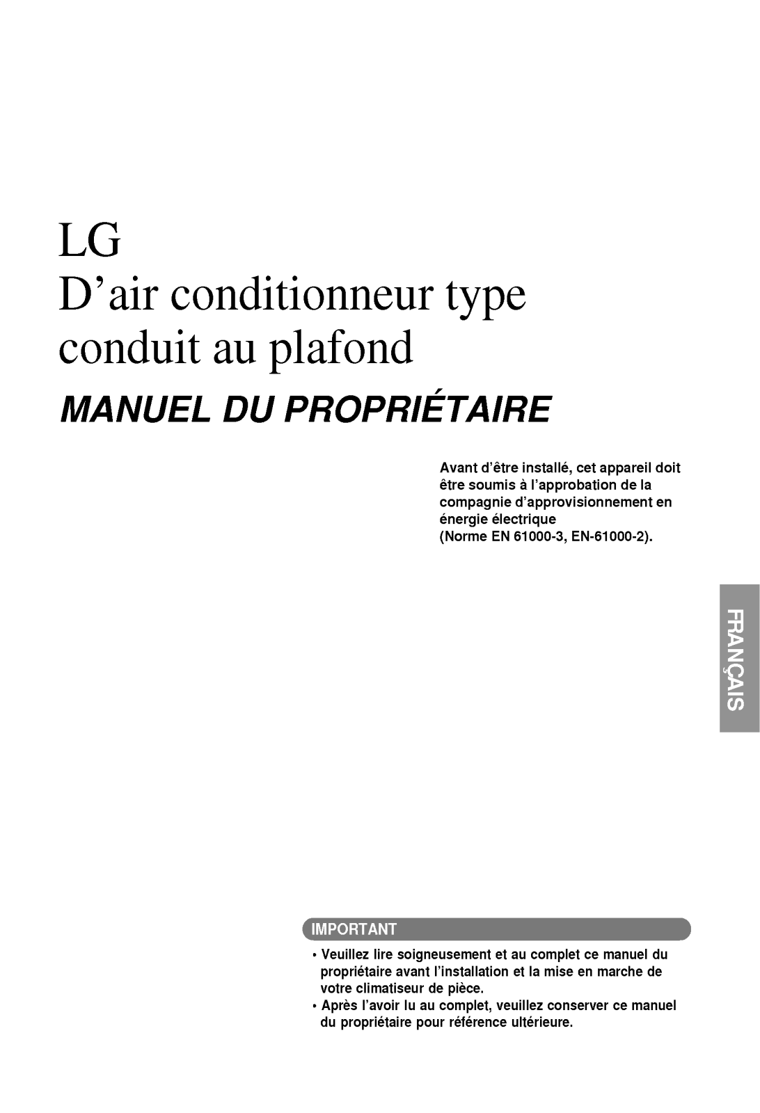 LG MB30AH NG0, MB36AH NG0 User Manual