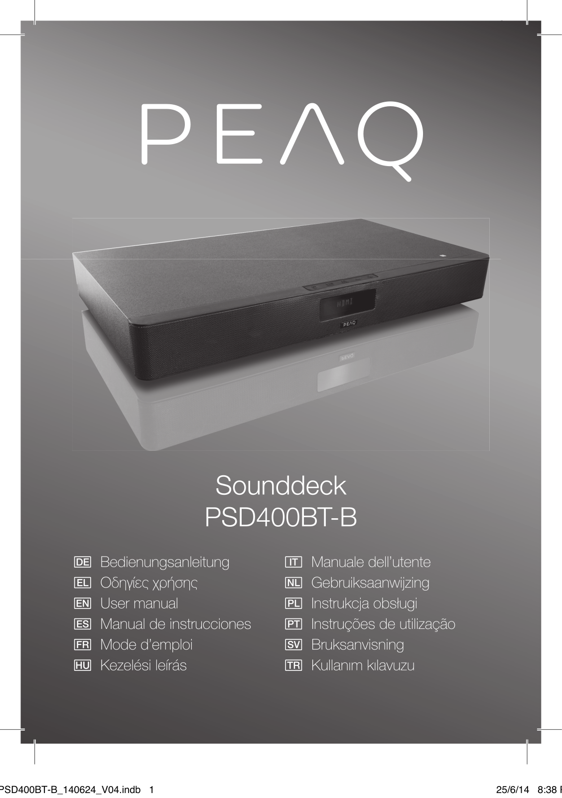 PEAQ PSB 400 operation manual