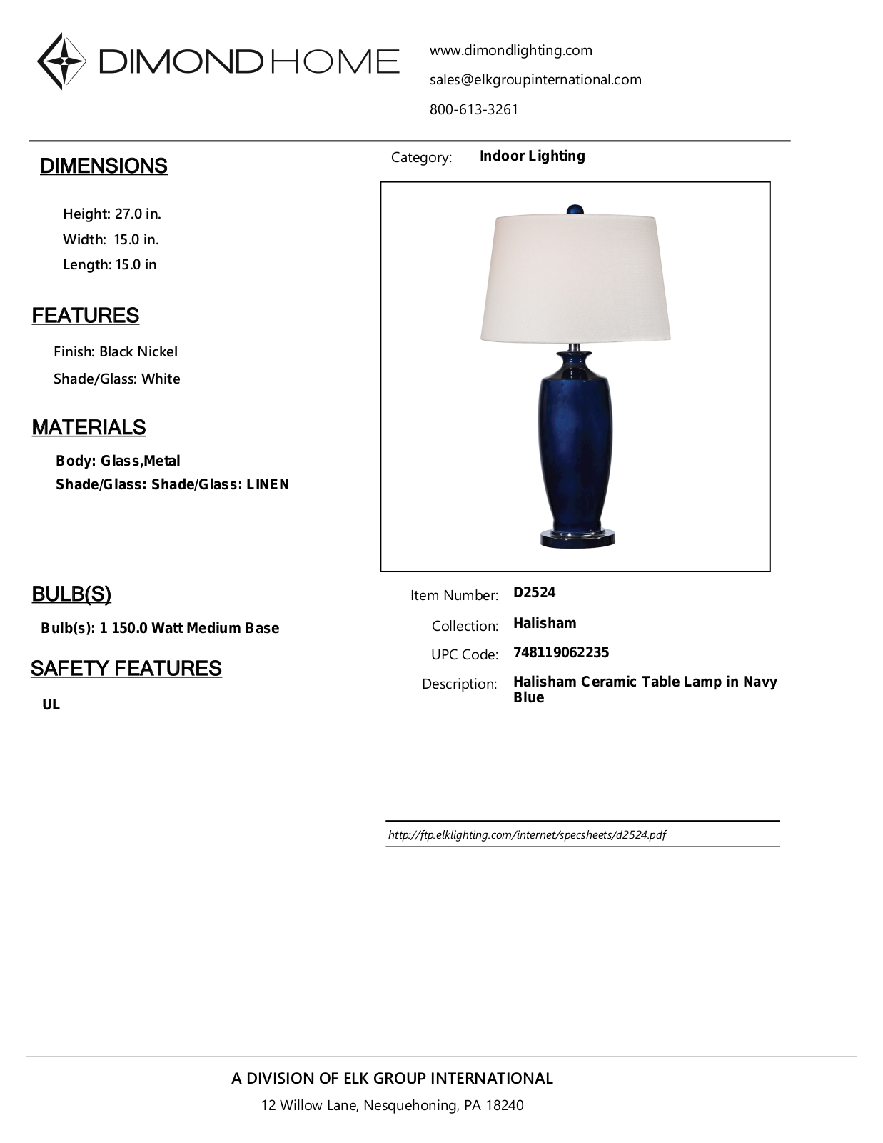 ELK Home D2524 User Manual