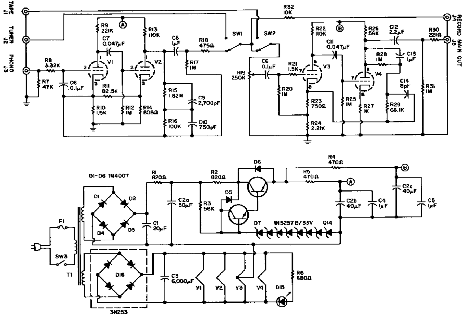 Conrad Johnson pv3 schematic