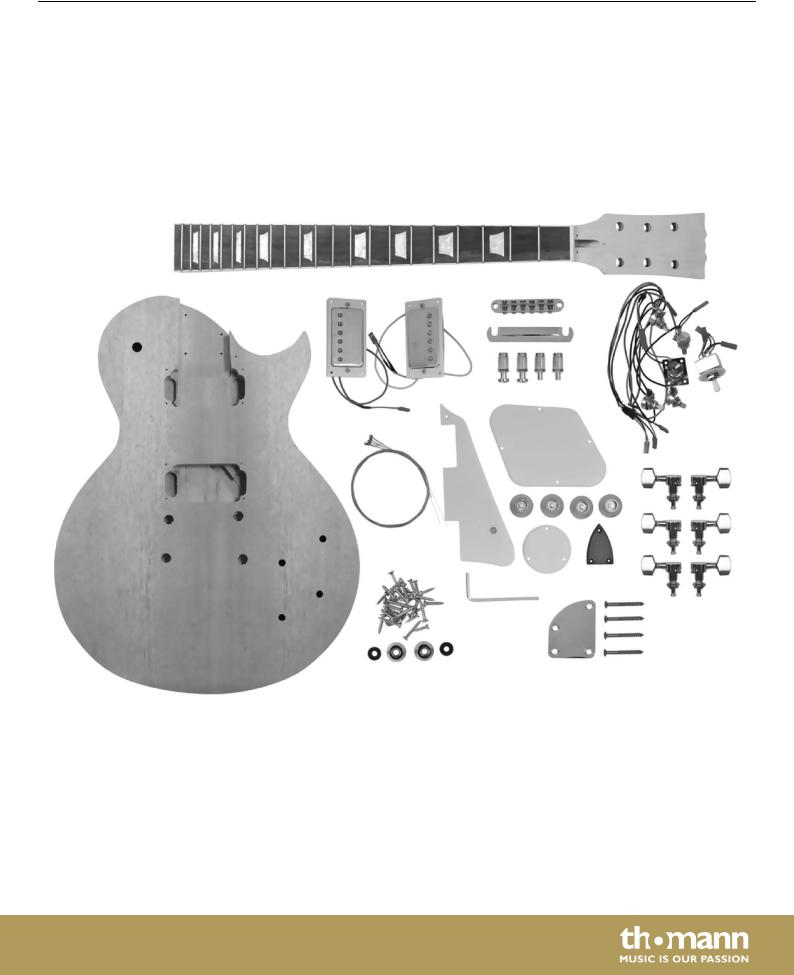 Thomann Electric Guitar Kit Single Cut Installation manual