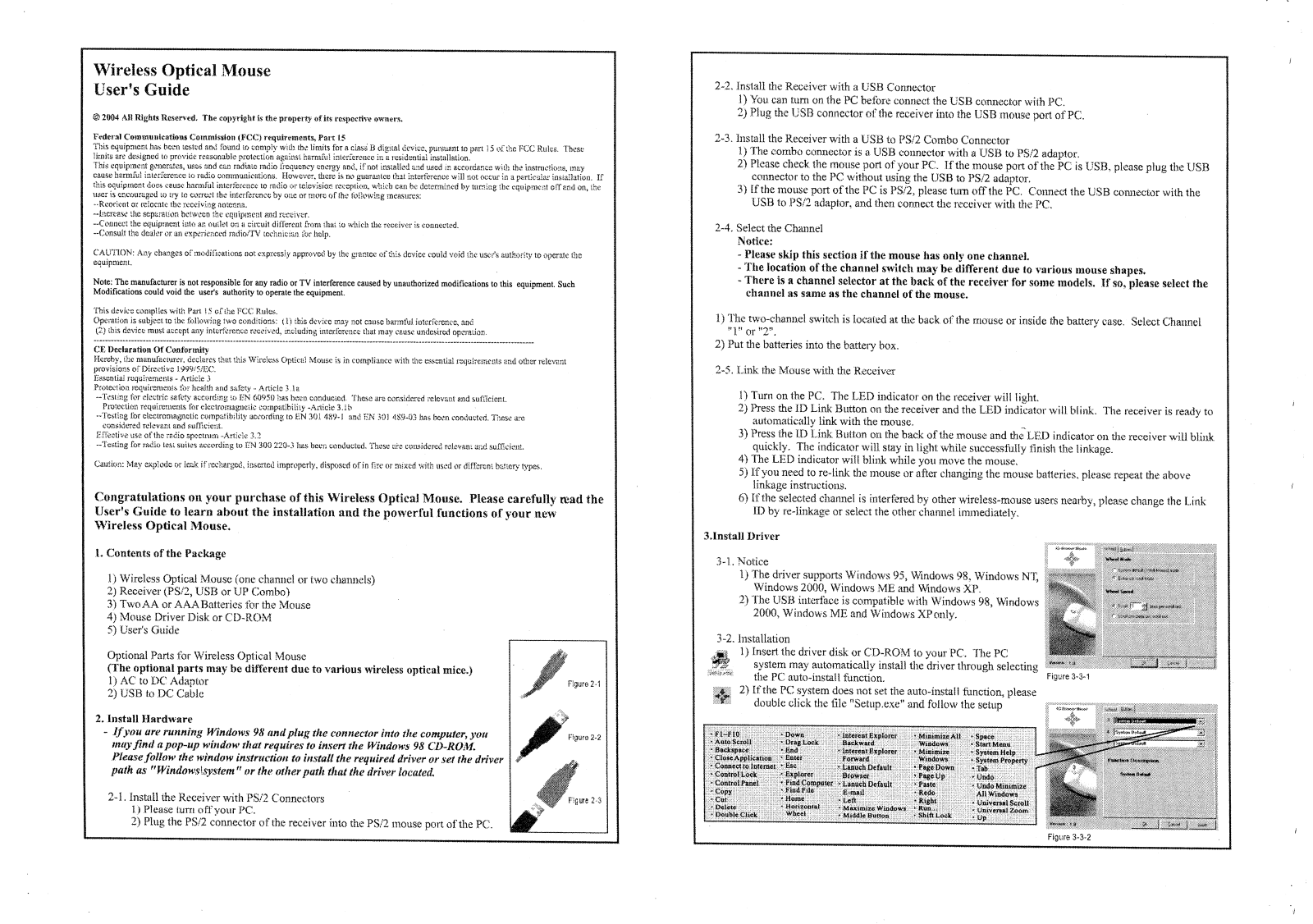 Chic Technology RMO354 Users manual