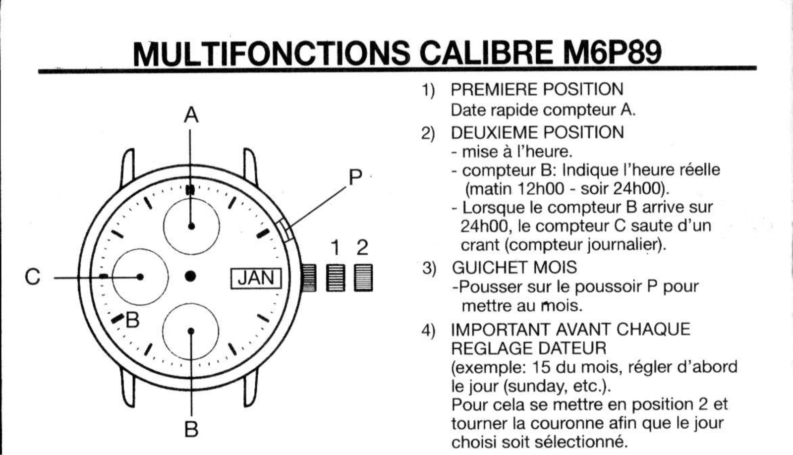 FESTINA M6P89 User Manual